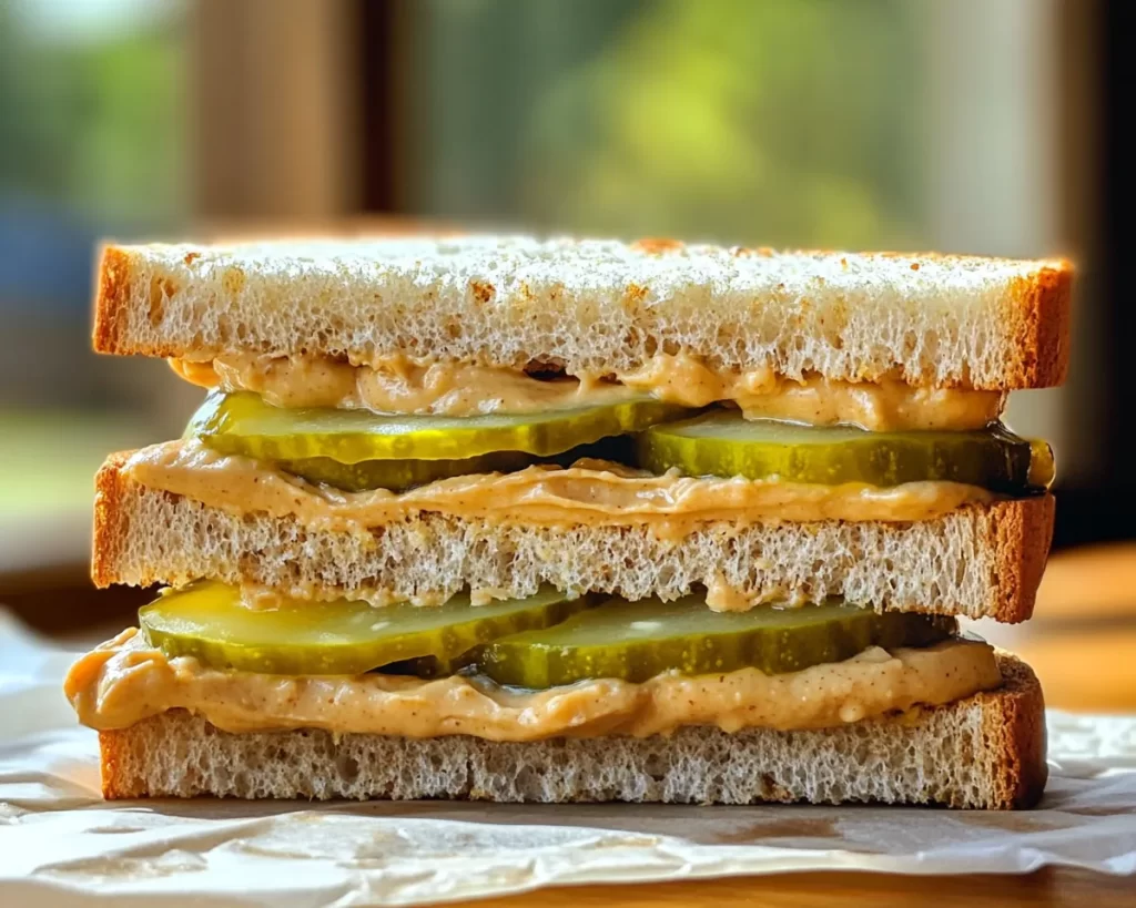 Weird Snacks: Peanut Butter Pickle Sandwich in 5 Minutes