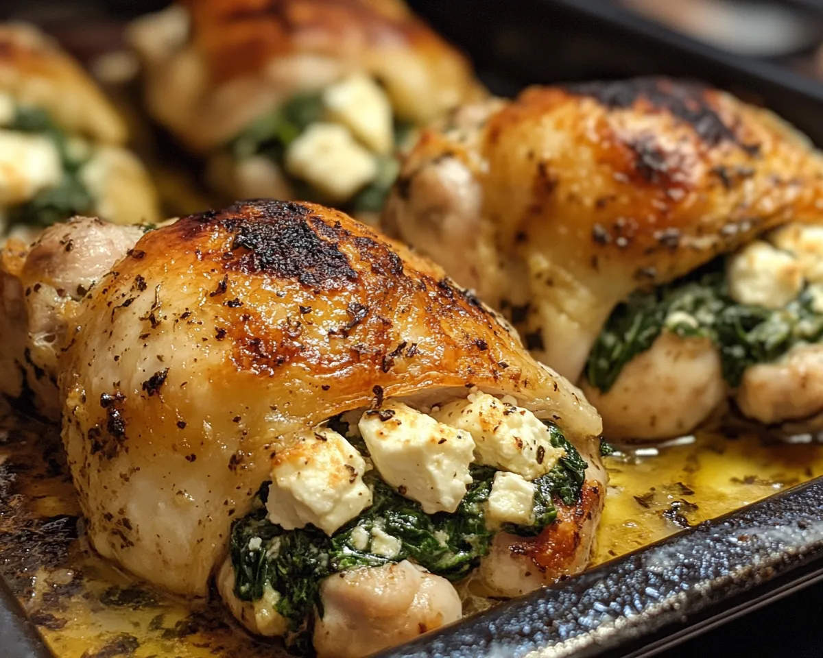 The Lazy Way to Make Spinach & Feta Stuffed Chicken