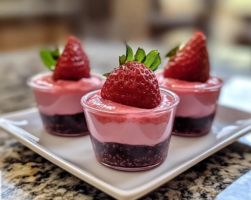 Spring Desserts: Strawberry Mousse Cups in 5 Ingredients