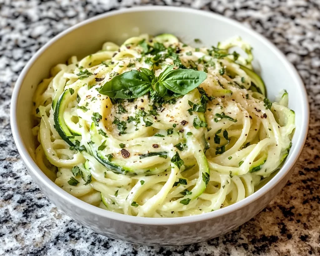 Healthy Easy Recipes: Zucchini Noodle Alfredo in 15 Minutes