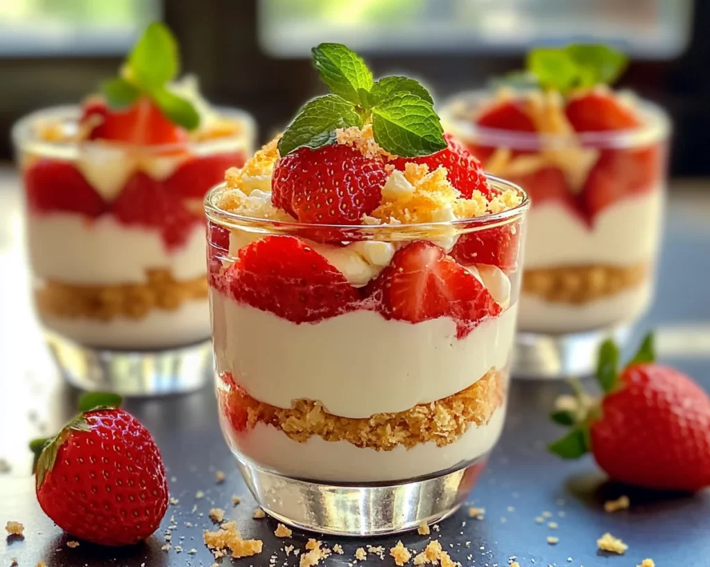 Spring Desserts: Strawberry Lemon Yogurt Parfaits in 5 Steps