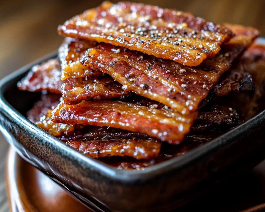 Weird Snacks: Sweet and Spicy Candied Bacon Crackers in 20 Minutes