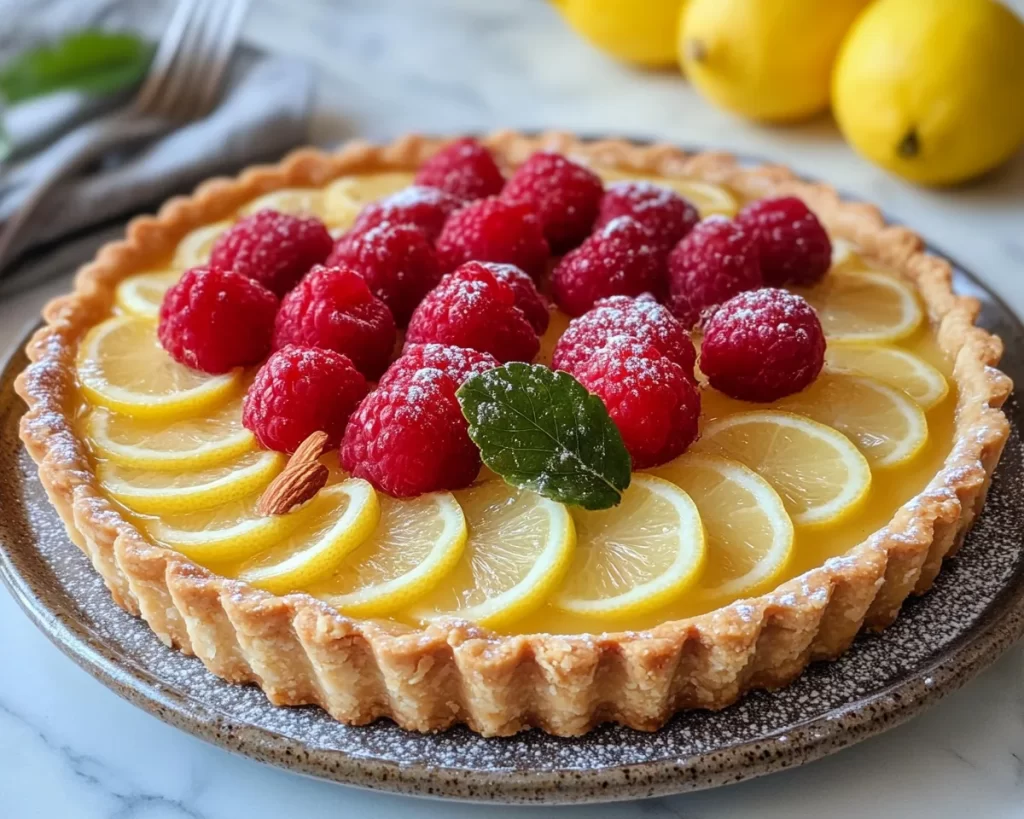 Spring Desserts: Lemon Almond Tart in 7 Steps