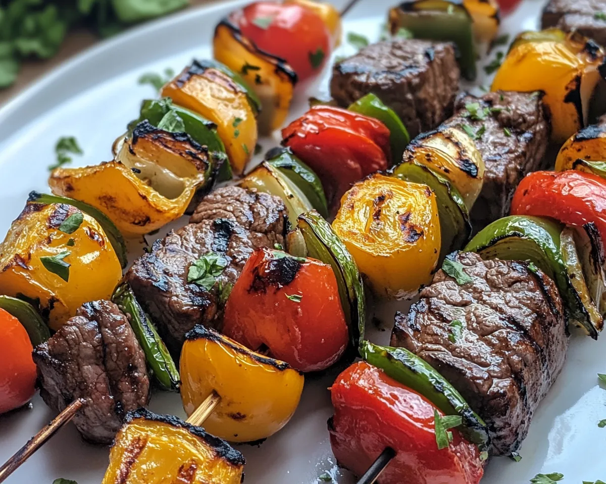 Summer Dinner Ideas: Grilled Steak Kabobs in 20 Minutes