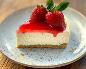 Spring Desserts: Strawberry Cheesecake with 5 Ingredients