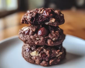 Black Forest Cookie: Black Cherry Coconut Chocolate Cookies in 25 Minutes