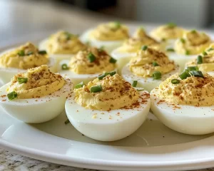 Deviled Eggs: Truffle Oil and Chive Deviled Eggs in 20 Minutes