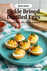 Deviled Eggs: Pickle Brined Deviled Eggs With Fresh Dill in 20 Minutes
