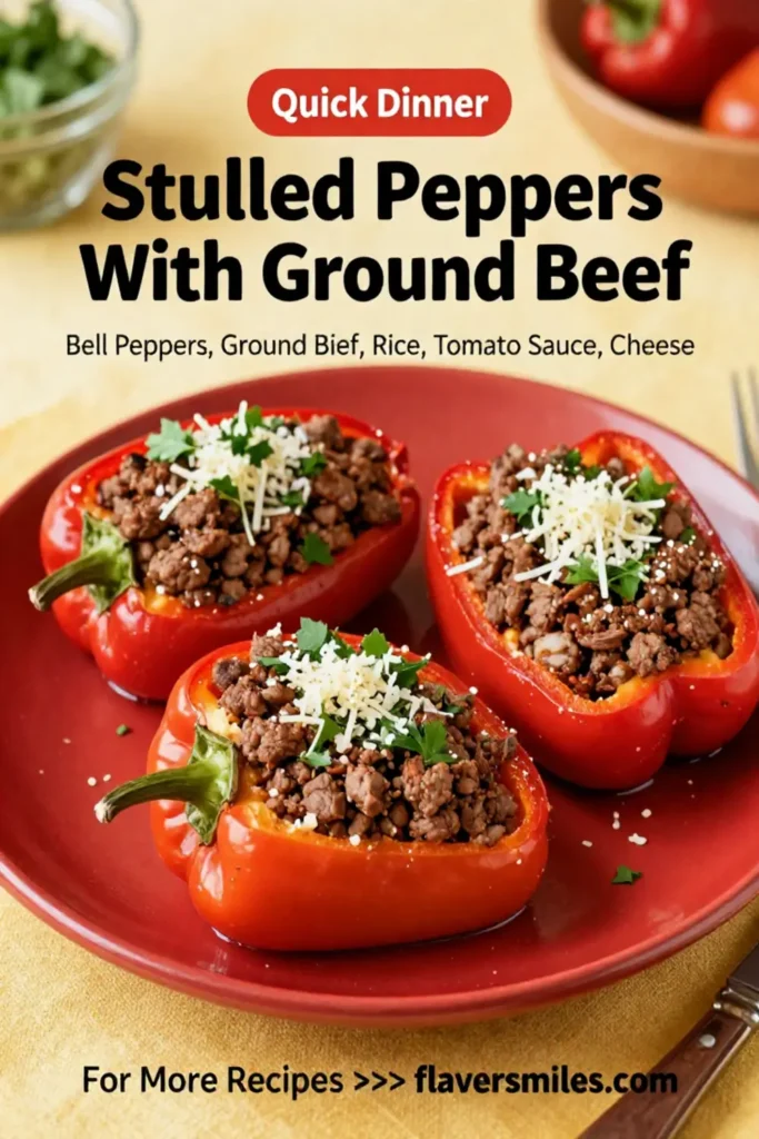 Stuffed Peppers With Ground Beef