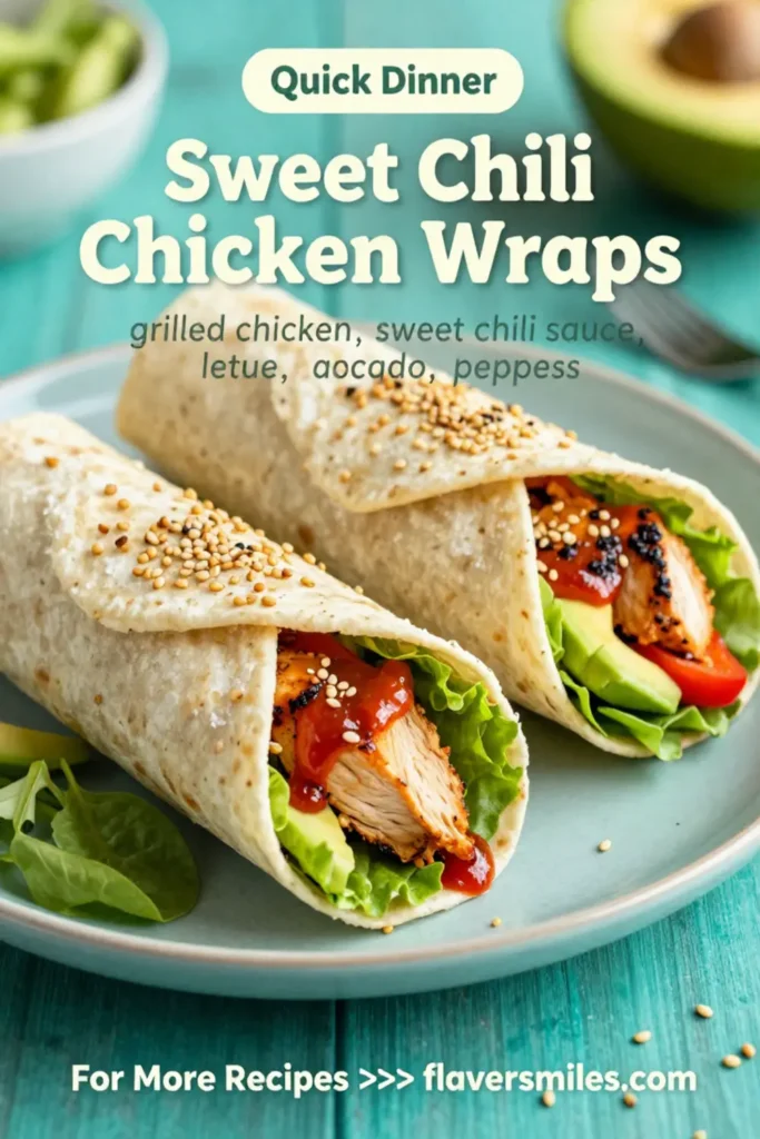 Sweet Chili Chicken Wraps