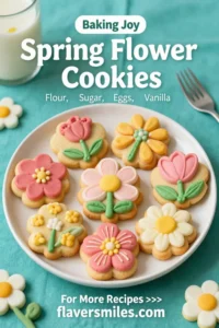 Spring Flower Cookies Decorated to Create Joyful Memories