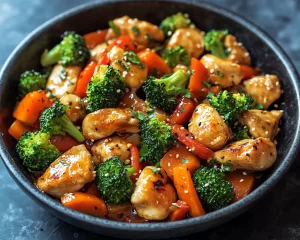 Healthy Dinner Recipes: One Pan Honey Garlic Chicken and Vegetables in 25 Minutes