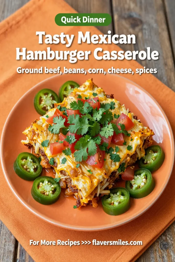Tasty Mexican Hamburger Casserole