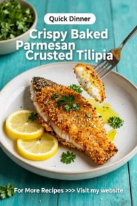 Easy Dinner Recipes: Crispy Baked Parmesan Crusted Tilapia in 20 Minutes
