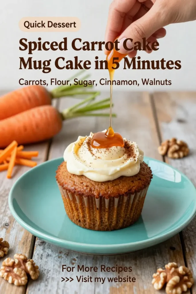 Carrot Cake: Spiced Carrot Cake Mug Cake in 5 Minutes
