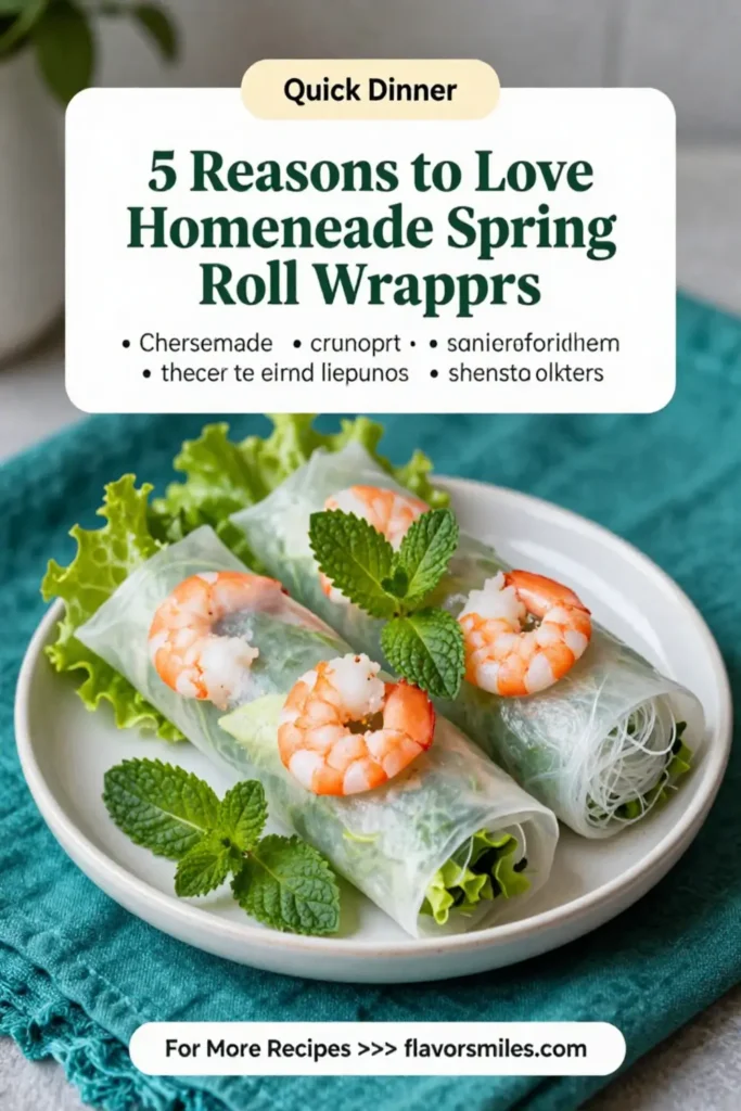 5 Reasons to Love Homemade Spring Roll Wrappers