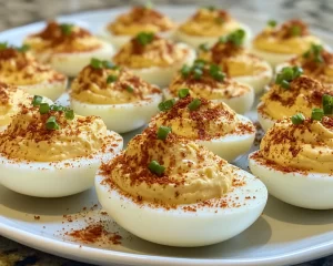 Deviled Eggs: Smoked Bacon Deviled Eggs With Paprika in 25 Minutes