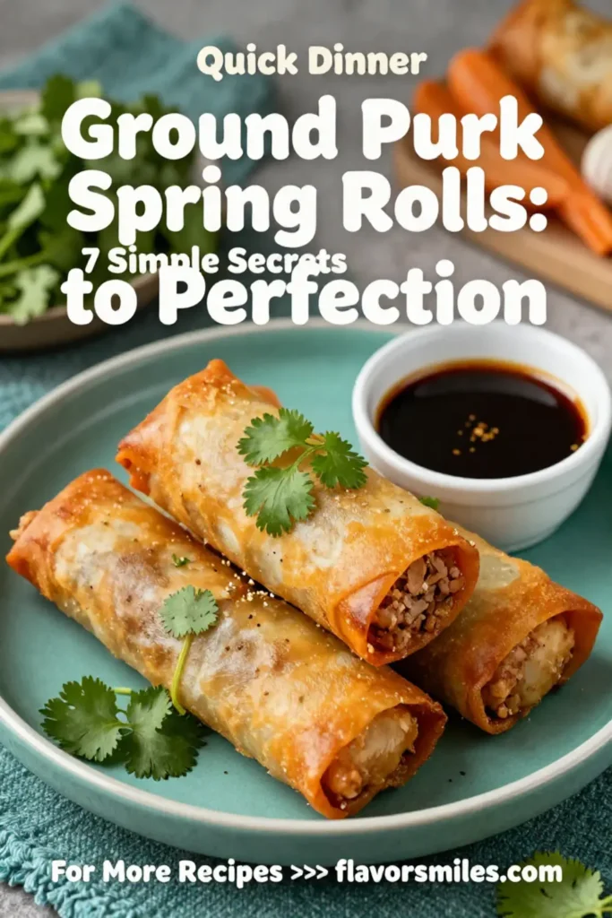 Ground Pork Spring Rolls: 7 Simple Secrets to Perfection