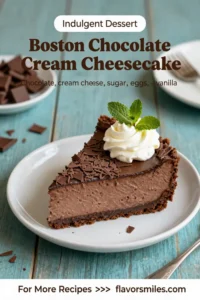Boston Chocolate Cream Pie Cheesecake