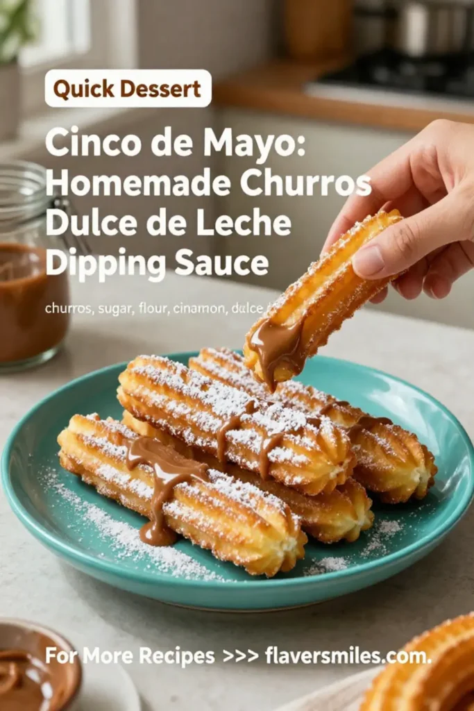 Cinco de Mayo: Homemade Churros With Dulce de Leche Dipping Sauce in 25 Minutes