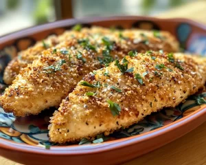 Chicken Recipes: Crispy Baked Panko Parmesan Chicken Tenders in 25 Minutes