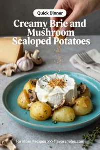 Scalloped Potatoes: Creamy Brie and Mushroom Scalloped Potatoes in 40 Minutes