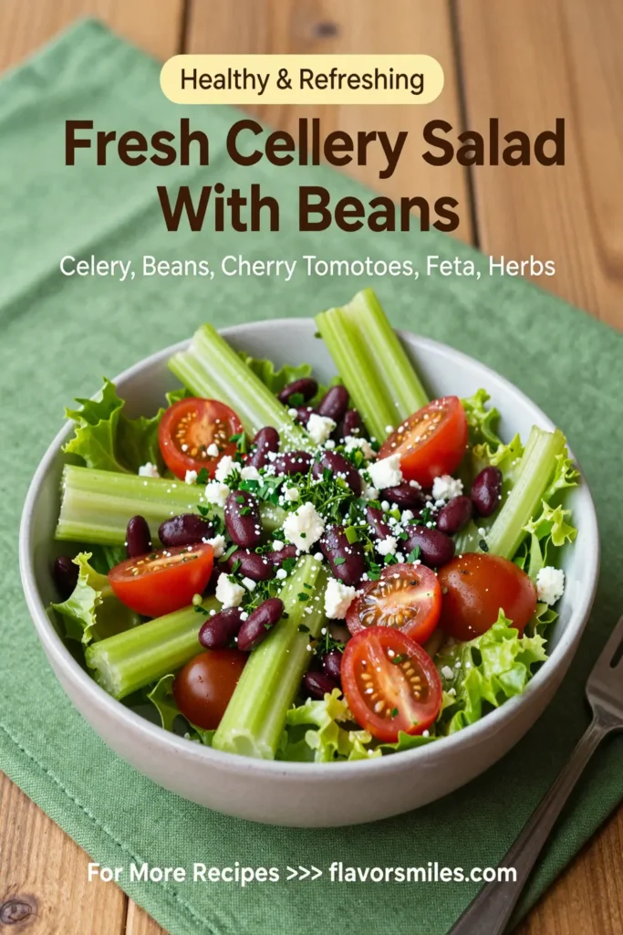 Fresh Celery Salad With Beans