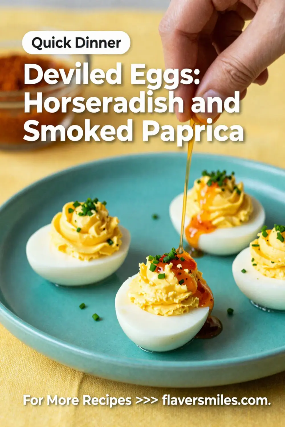 Deviled Eggs: Horseradish and Smoked Paprika Deviled Eggs in 20 Minutes
