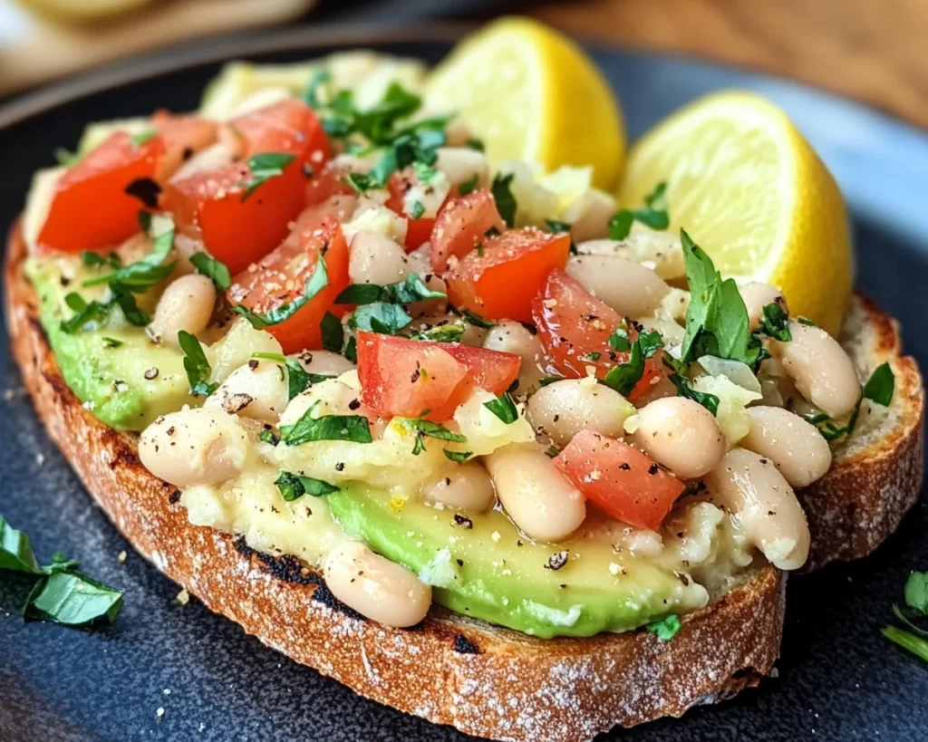 Lunch Ideas: Smashed White Bean and Avocado Toast With Lemon in 10 Minutes