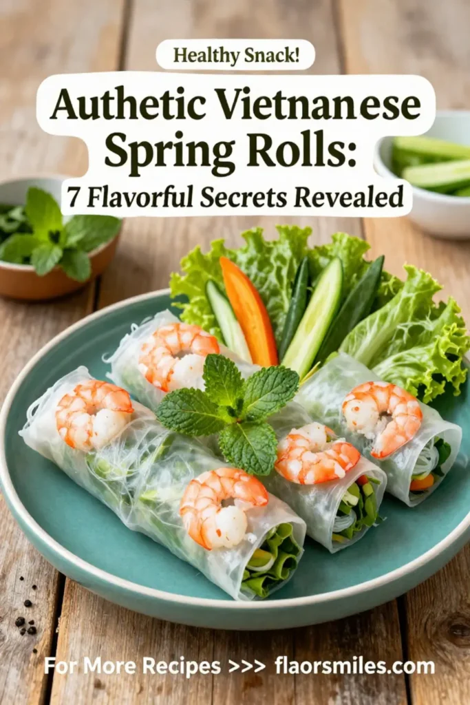 Authentic Vietnamese Spring Rolls: 7 Flavorful Secrets Revealed
