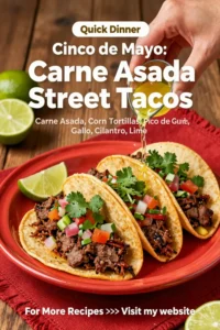 Cinco de Mayo: Carne Asada Street Tacos With Pico de Gallo in 25 Minutes