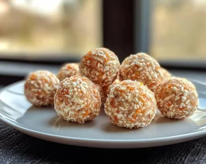Carrot Cake: No Bake Carrot Cake Cheesecake Energy Balls in 15 Minutes