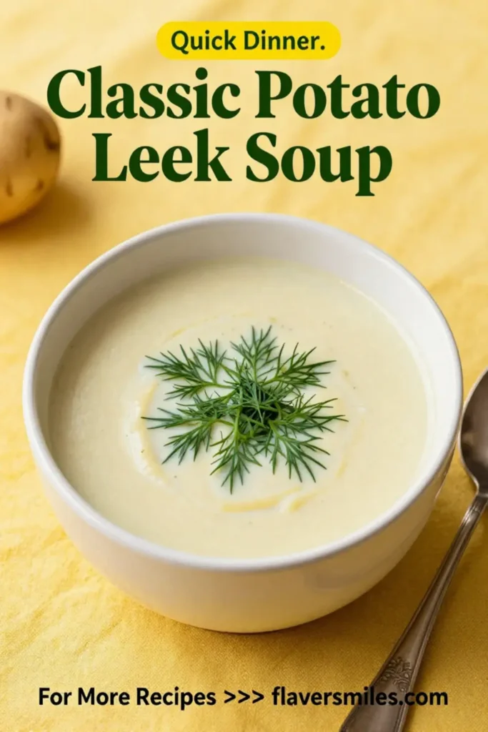 Classic Potato Leek Soup With Dill