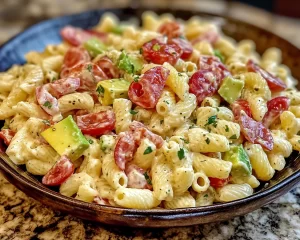 Pasta Salad: Creamy Ranch BLT Pasta Salad With Avocado in 20 Minutes