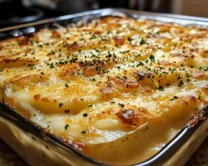 Scalloped Potatoes: Make Ahead Cheddar Scalloped Potatoes in 40 Minutes