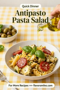 Pasta Salad Recipes: Antipasto Pasta Salad With Artichokes and Pepperoni in 20 Minutes