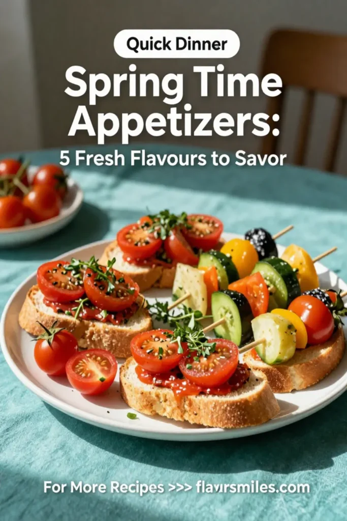 Spring Time Appetizers: 5 Fresh Flavors to Savor