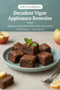 Decadent Vegan Applesauce Brownies