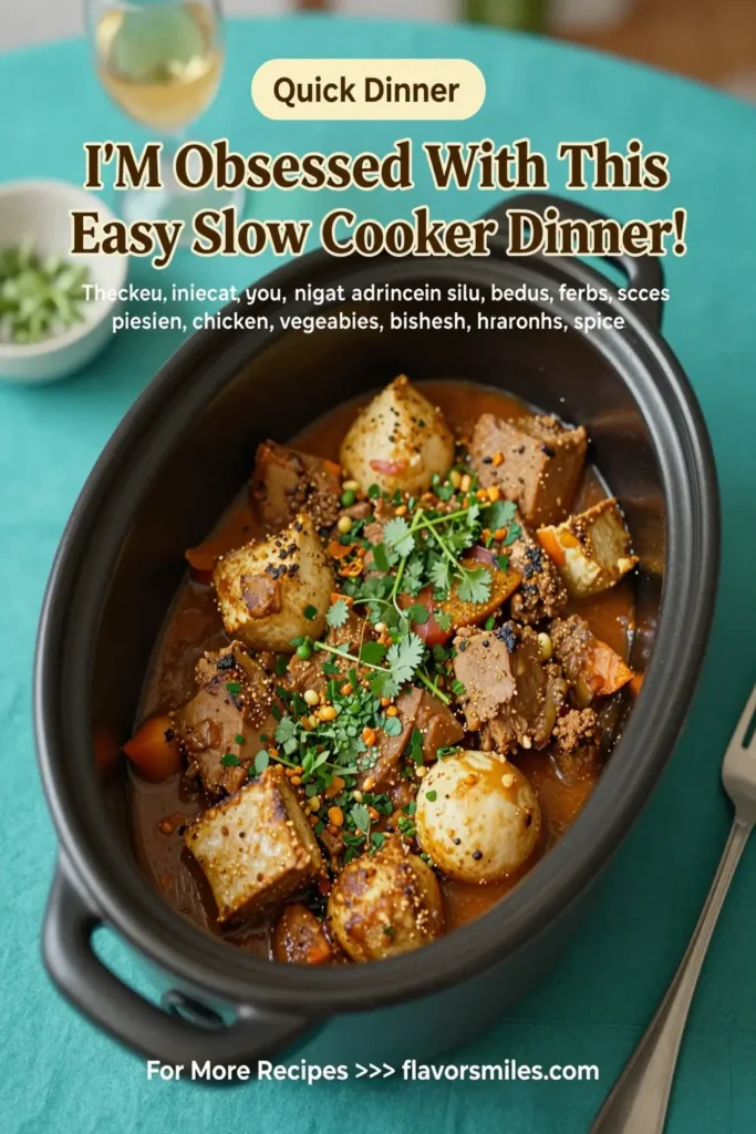 I'M Obsessed With This Easy Slow Cooker Dinner!