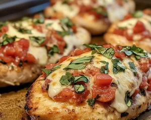 Chicken Breast Recipes: Baked Bruschetta Chicken With Mozzarella in 25 Minutes