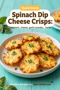 Spinach Dip Cheese Crisps