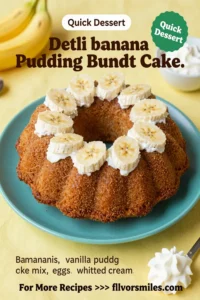 Delicious Banana Pudding Bundt Cake