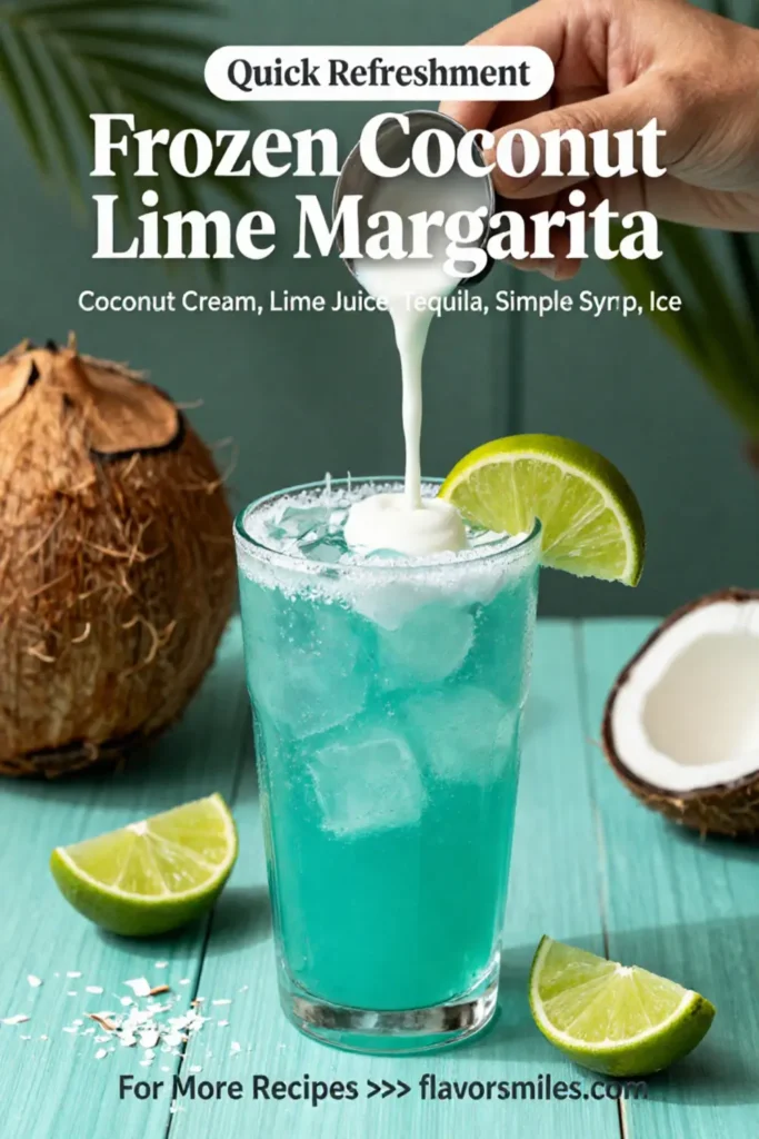 Cinco de Mayo: Frozen Coconut Lime Margarita for Cinco de Mayo in 10 Minutes