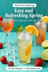 Easy and Refreshing Spring Alcoholic Drinks for Gatherings