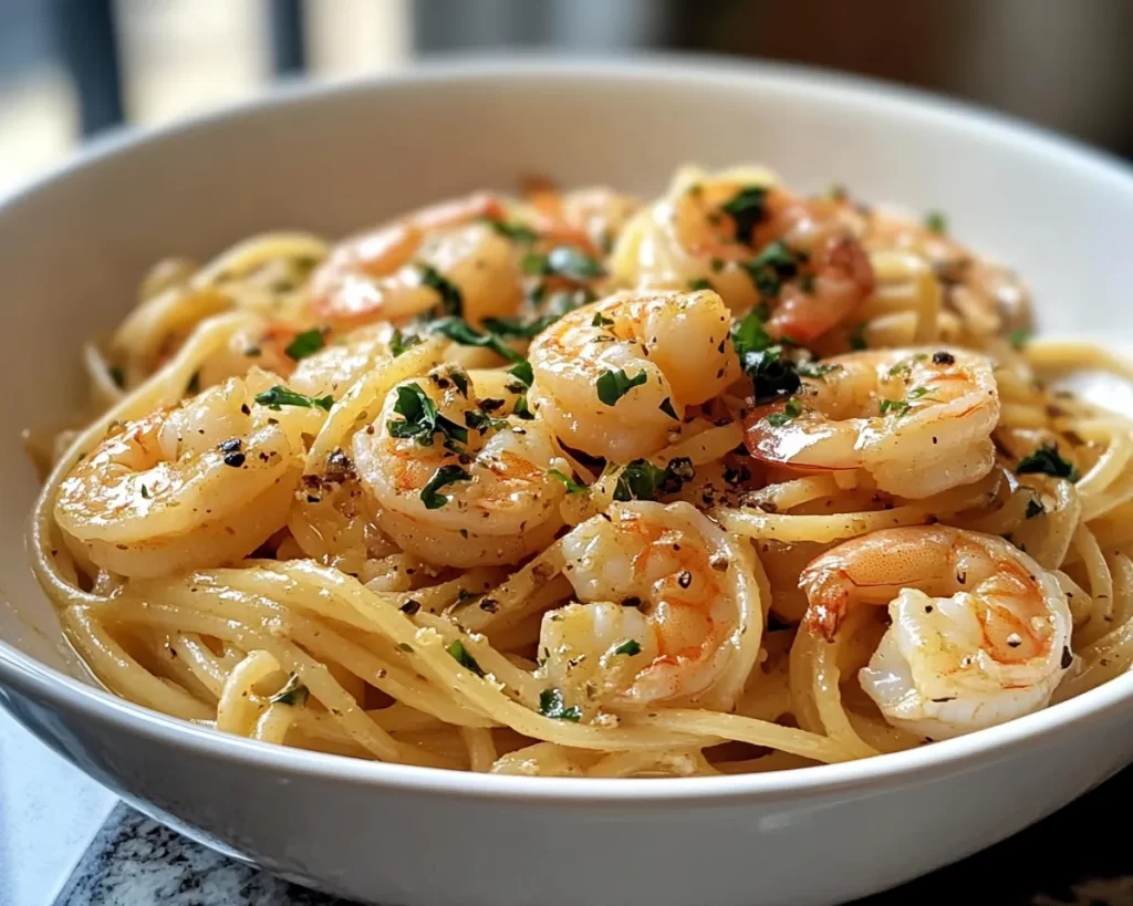 Easy Dinner Recipes: Garlic Butter Shrimp Pasta in 20 Minutes