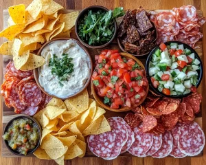 Charcuterie Board: Cinco de Mayo Chips Queso and Salsa Board in 20 Minutes
