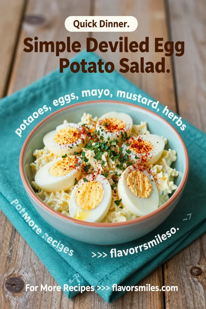 Simple Deviled Egg Potato Salad