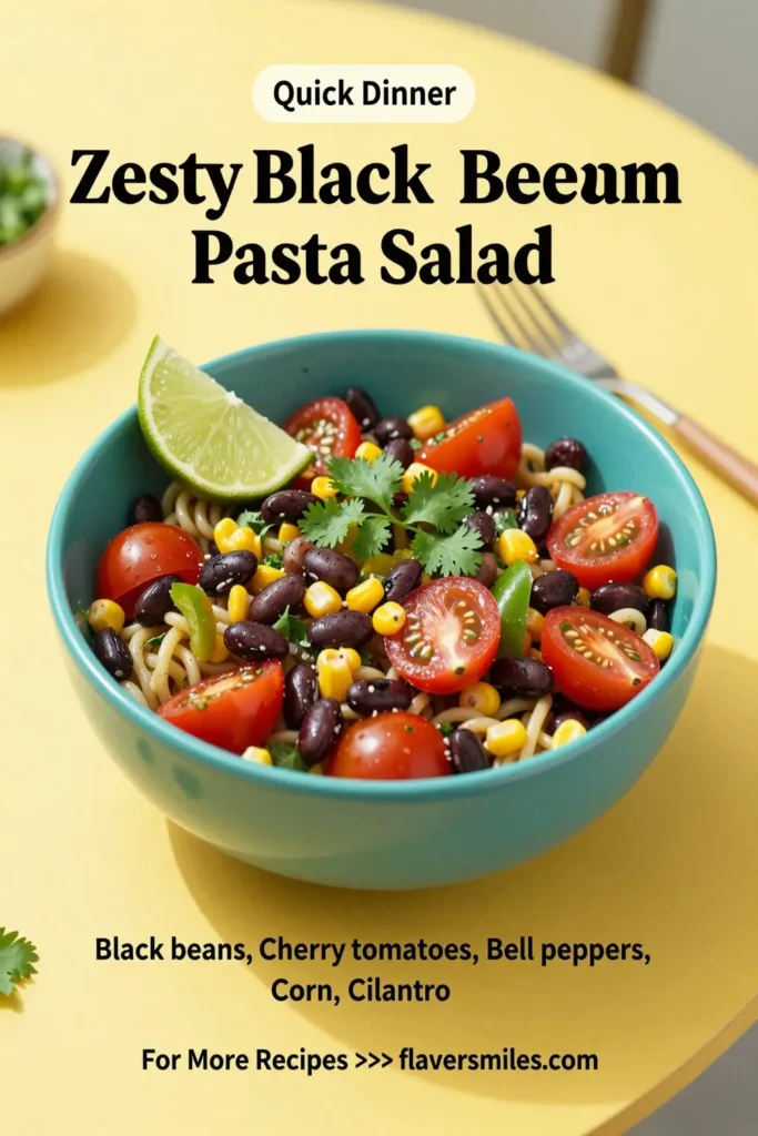 Zesty Black Bean Pasta Salad
