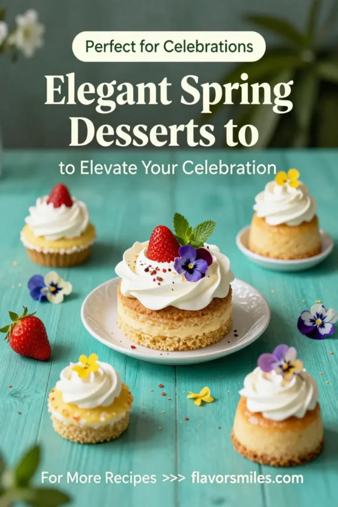 Elegant Spring Desserts to Elevate Your Celebration