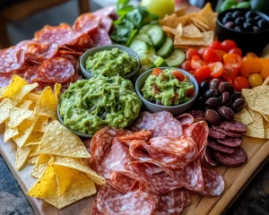 Charcuterie Board: Loaded Guacamole and Chip Cinco de Mayo Board in 20 Minutes